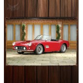 Металлическая табличка Ferrari 250 GT SWB California Spyder (open headlights)